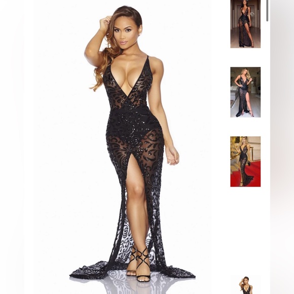 Sequin black dress - Picture 5 of 11